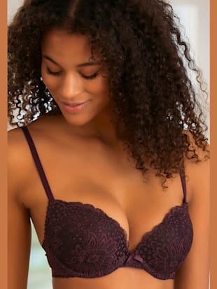 Soutien-gorge push-up fantaisie avec coussinets amovibles - Vivance - Dark Violet