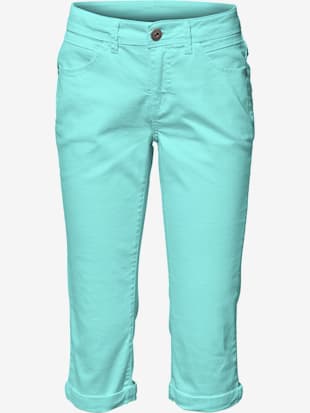 Pantalon effet ventre plat coupe skinny - Linea Tesini - Turquoise