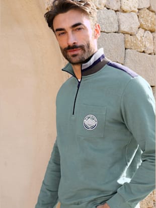 Sweatshirt contrastes sportifs - Catamaran - Modalova