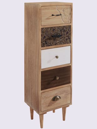 Commode design original - helline home - Marron-couleur Ivoire