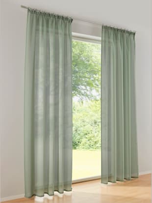 Store décoratif store transparent - helline home - Vert Tilleul