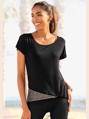 T-shirt à manches courtes encolure ronde - Venice Beach - Noir