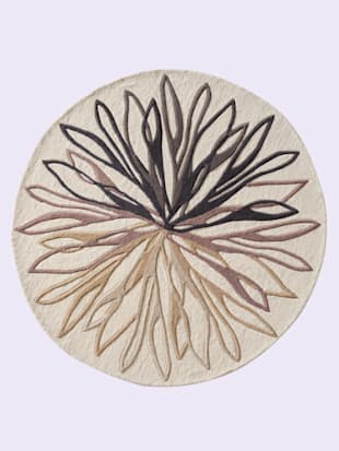 Tapis à poils longs fait main - helline home - Blanc Cassé