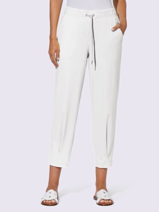 Pantalon+jogpant+qualite+jersey+fluide+et+douce+-+Rick+Cardona+-+blanc