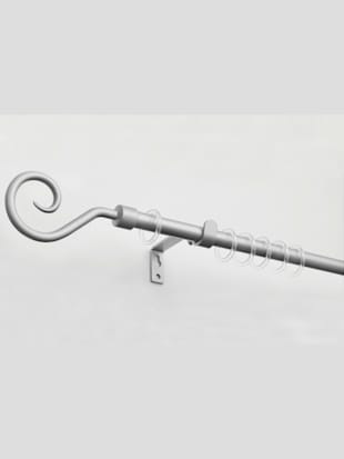 Tringle à rideaux en version simple ou double - helline home - Couleur Argenté