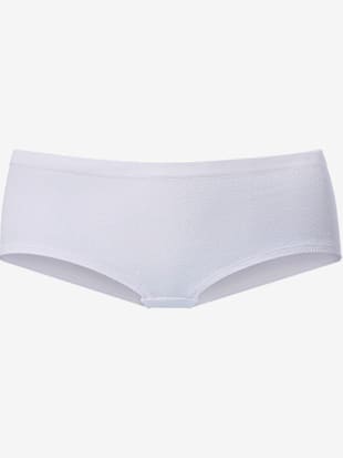 hipster panty tendance en qualité coton agréablement douce - lascana - blanc
