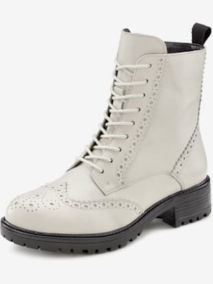 Bottines en cuir doux - LASCANA - Blanc