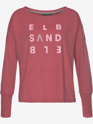 Manches longues encolure ronde - Elbsand - Mauve Chiné