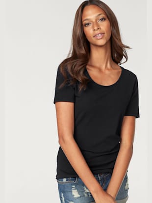 T-shirt à manches courtes t-shirts vivance en lot de 2 - Vivance - Noir