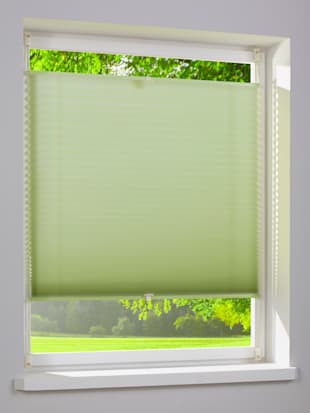 Store vénitien plissé effet plissé avec motif décoratif - helline home - Vert Tilleul
