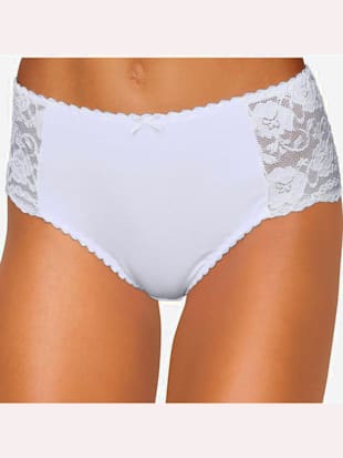 Lot de 6 slips gainants - petite fleur - Rouge, Noir, Blanc