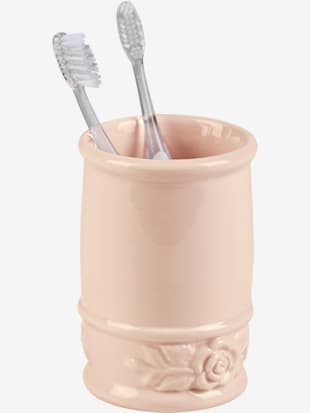 Verre à dents céramique italienne de qualité - helline home - Rose