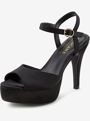 Sandales à talons hauts semelle compensée pour un confort optimal - LASCANA Belle Affaire - Noir-sat