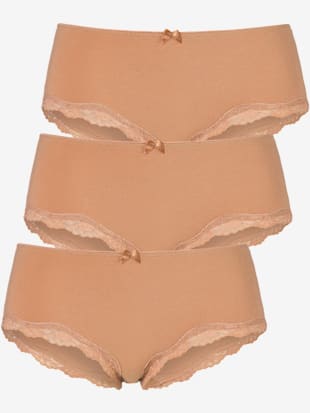 panty lot de 3 panties lascana - lascana - beige