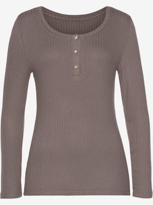 T-shirt manches longues - Vivance - Taupe