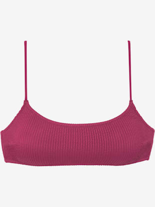 Haut de bikini bustier qualité structurée moderne - Vivance - Bordeaux