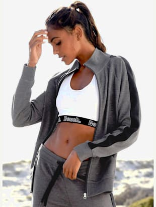 Veste sweat veste d'intérieur sportive à glissière - Bench. - Anthracite Chiné-noir