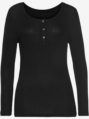 T-shirt manches longues - Vivance - Noir