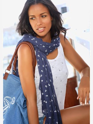 Lot de 2 débardeurs beachtime - Beachtime - Marine, Blanc