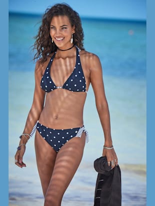 Bas de maillot de bain motif à pois tendance - s.Oliver - Noir-blanc