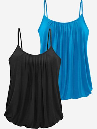 Débardeur spaghetti haut sans manches lascana - LASCANA - Turquoise, Noir