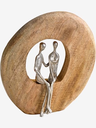 Objet décoratif objet en bois original - helline home - Couleur Ivoire-couleur Argent