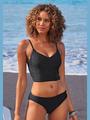 Bas de maillot de bain matière structurée aux couleurs tendances - Sunseeker - Noir