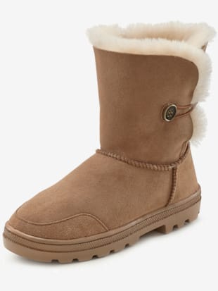 Bottes cuir de qualité - LASCANA - Coloris Chamois