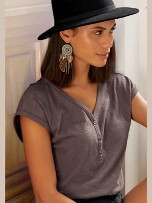 Lot de 2 t-shirts vivance - Vivance - Taupe, Blanc