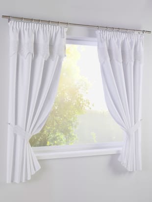 Rideau matière semi-transparente - helline home - Blanc