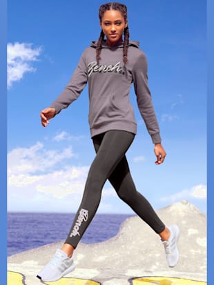 Sweatshirt à capuche sweat à capuche basique, logo imprimé et broderie - Bench. - Mauve