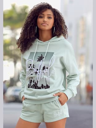 Short décontracté short d'intérieur avec logo brodé - Buffalo - Menthe