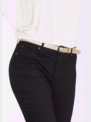 Ceinture en cuir ceinture à motif animal en relief - LASCANA - Couleur Doré