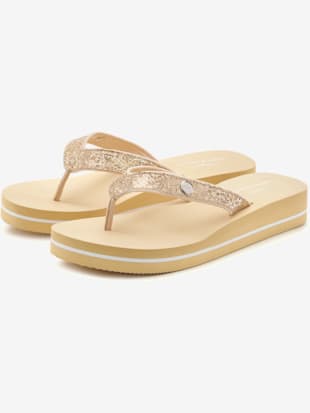 Tongs+avec+semelle+impermeable+-+Venice+Beach+-+couleur+dore