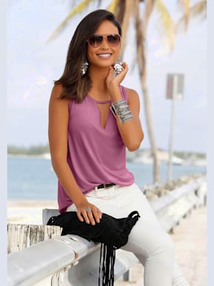 Haut de plagehaut décontracté avec découpes - Buffalo - Mauve
