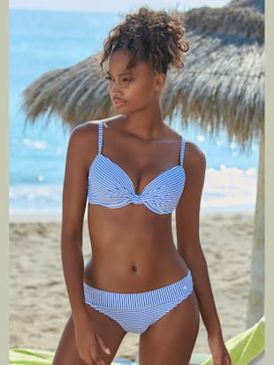 Maillot de bain à armatures motif rayé marin - s.Oliver - Bleu Clair-blanc