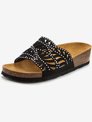 Mules voûte plantaire en liège pour un confort optimal - LASCANA - Noir