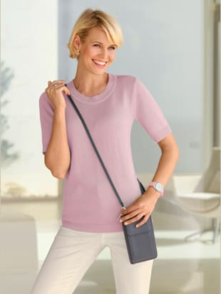 Pull à manches courtes 50% coton - Collection L - Modalova