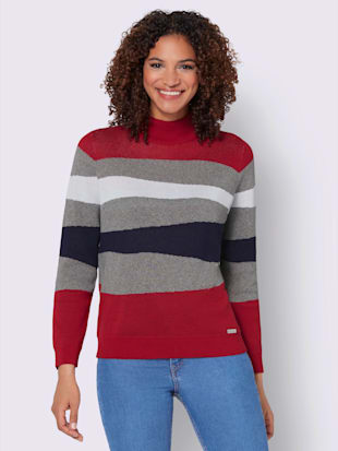 Pull à manches longues 64% coton - Collection L - Modalova