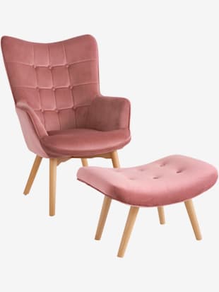 Siège+tabouret assise confortable - helline home - Rose