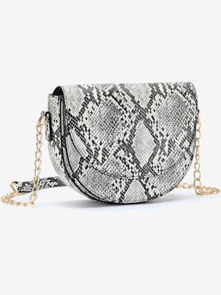 Sac en bandoulière imprimé animaltendance - Vivance - Noir-blanc