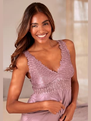 Débardeur en dentelle haut avec détails en dentelle - LASCANA - Mauve
