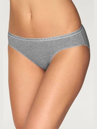 Lot de 4 slips lascana - LASCANA - Gris Chiné, Crème