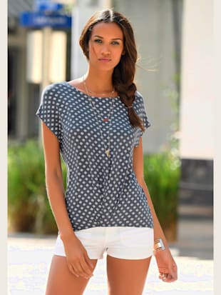 Lot de 2 t-shirts lascana - LASCANA - Bleu Fumée, Crème