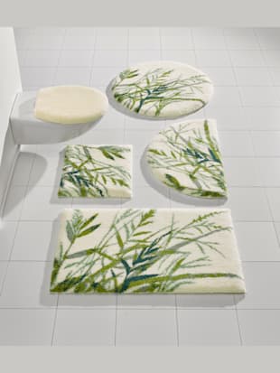Tapis de bain acrylique - helline home - Blanc-vert