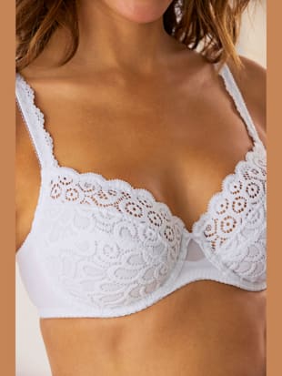 Soutien-gorge à armatures petite fleur - petite fleur - 2x Blanc