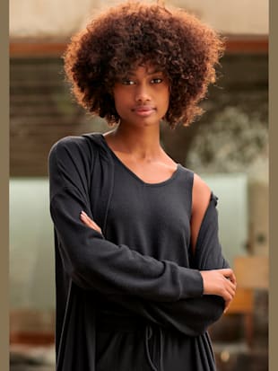 Débardeur en tricot débardeur uni avec larges bretelles - LASCANA - Noir