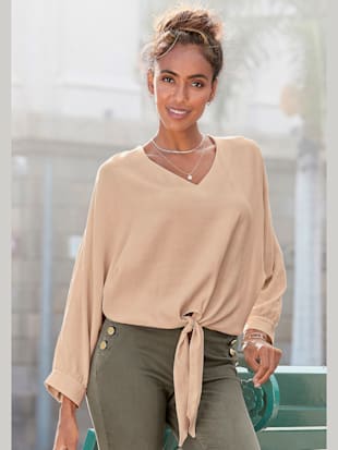 Chemisier encolure en v - Vivance - Sable