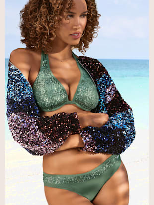 Maillot de bain à armatures paillettes pour un look brillant - Bruno Banani - Émeraude