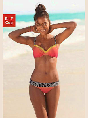 Maillot de bain à armatures aspect batik mode, détails tendance. imprimé léopard - KangaROOS - Orang